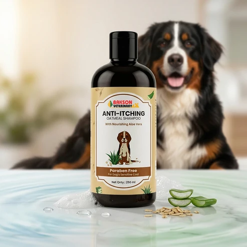 Anti-Itching_Shampoo_New Anti-Itching Shampoo For Dogs & Cats – Itching, Skin Allergies, Dandruff & Healthy Coat Support - Image 1
