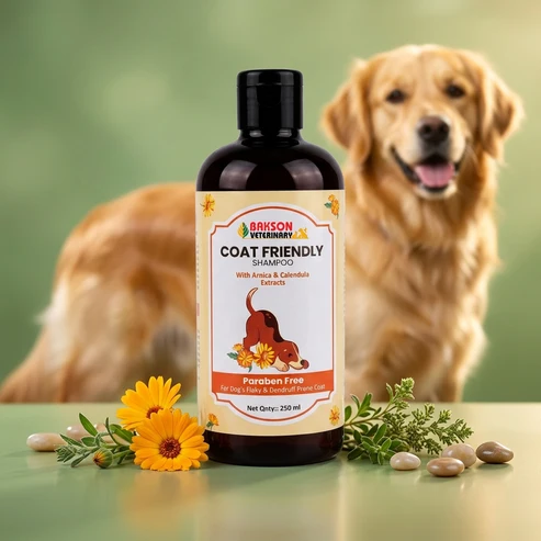 Coat_Friendly_Shampoo_New Coat Friendly Shampoo For Dogs & Cats – Healthy Coat, Soft Fur, Shine & Skin Nourishment - Image 1