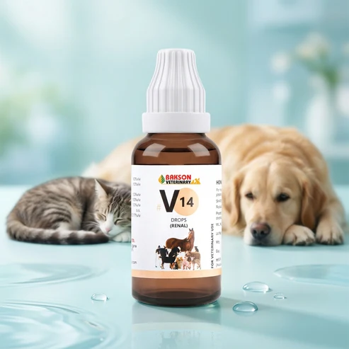 V14_new V14 Renal Drops For Dogs & Cats – UTI, Painful Urination, Kidney Health & Urinary Support - Image 1