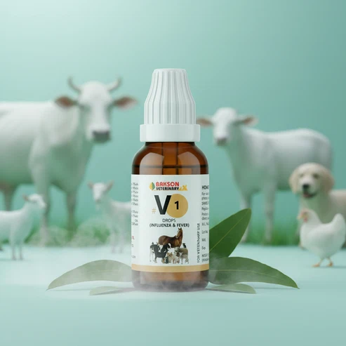 V1_11 V1 Influenza & Fever Drops For Dogs & Cats – Fever, Cough, Sneezing & Respiratory Support - Image 1